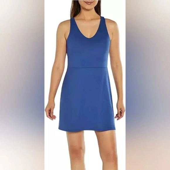 Gap Fit Ladies Active Tank Dress Size X-Small Blue Tennis Pickleball Gym NEW - Picture 1 of 11